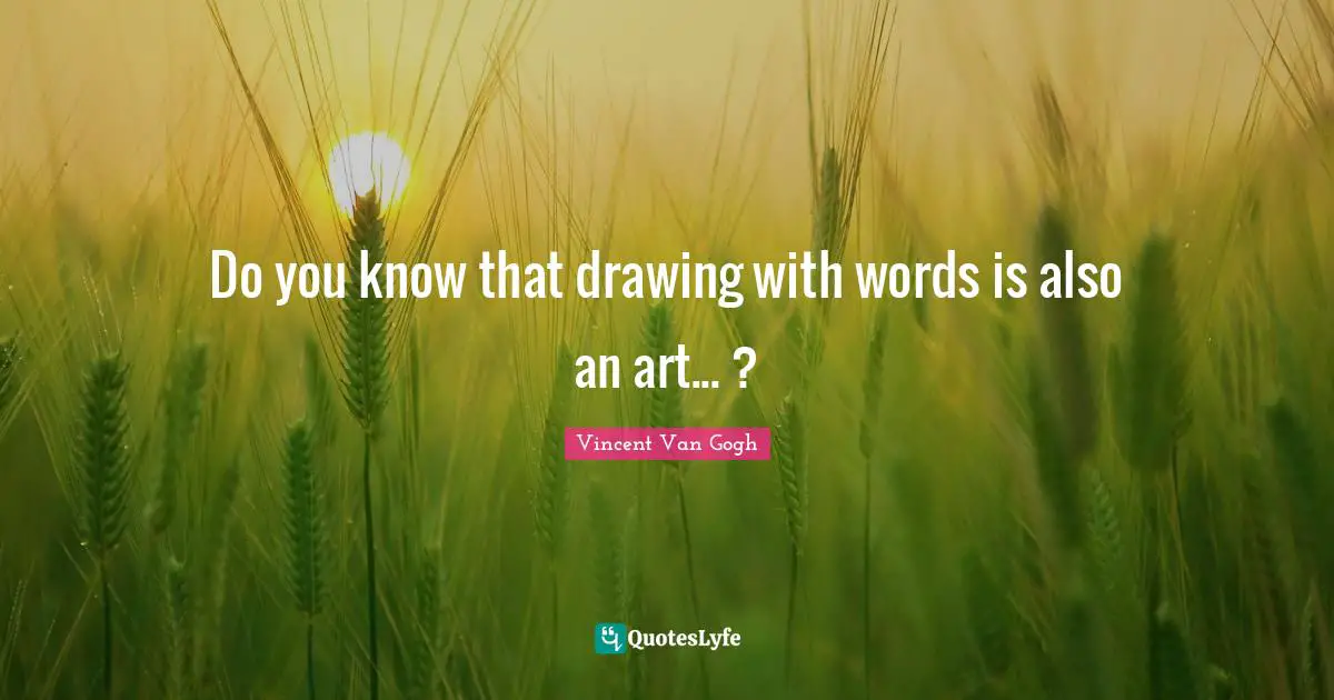 Do you know that drawing with words is also an art... ?
