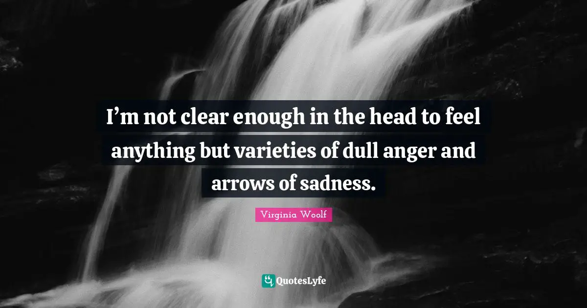 I’m not clear enough in the head to feel anything but varieties of dull anger and arrows of sadness.