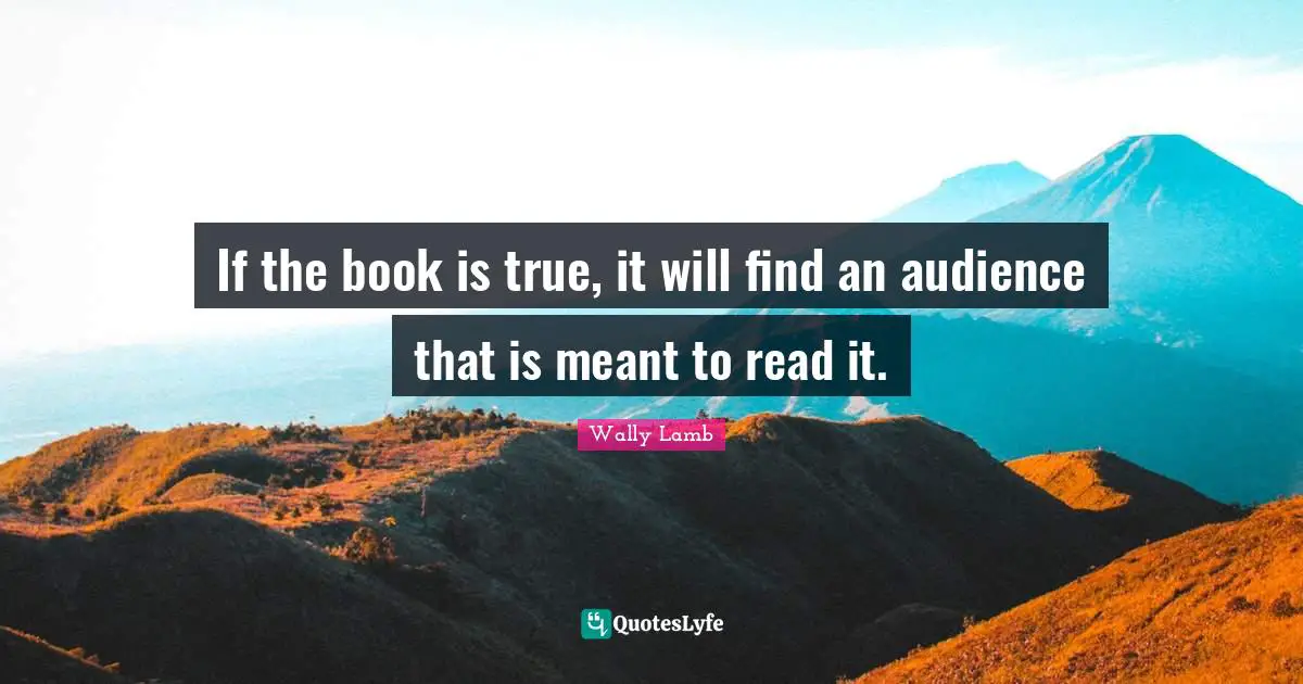 If the book is true, it will find an audience that is meant to read it.