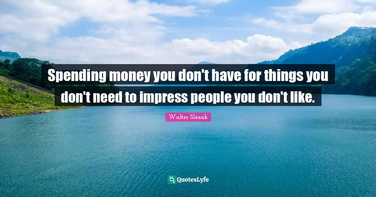 Spending money you don't have for things you don't need to impress people you don't like.
