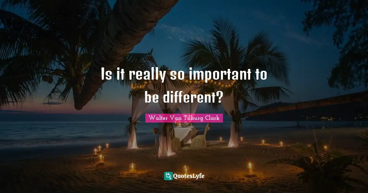 Is it really so important to be different?