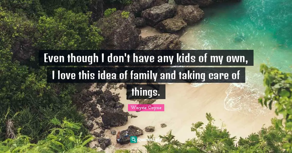 Even though I don't have any kids of my own, I love this idea of family and taking care of things.