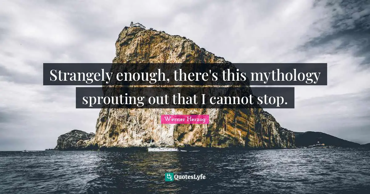 Strangely enough, there's this mythology sprouting out that I cannot stop.