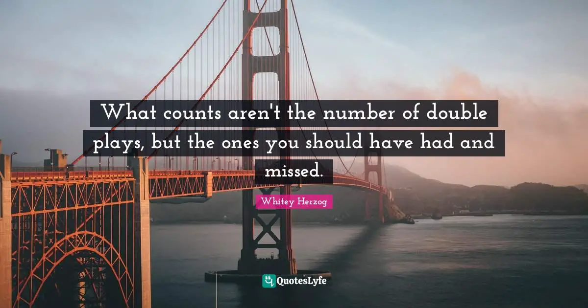 What counts aren't the number of double plays, but the ones you should have had and missed.