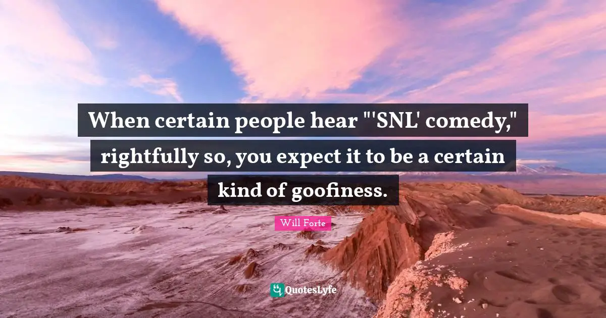 When certain people hear "'SNL' comedy," rightfully so, you expect it to be a certain kind of goofiness.