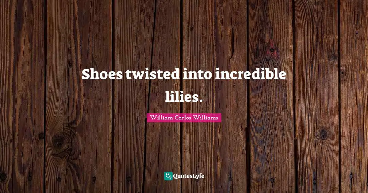 Shoes twisted into incredible lilies.