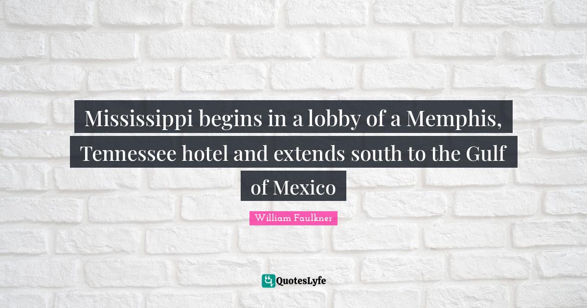 Mississippi begins in a lobby of a Memphis, Tennessee hotel and extend