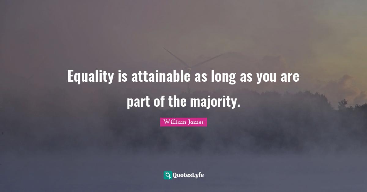Equality is attainable as long as you are part of the majority.