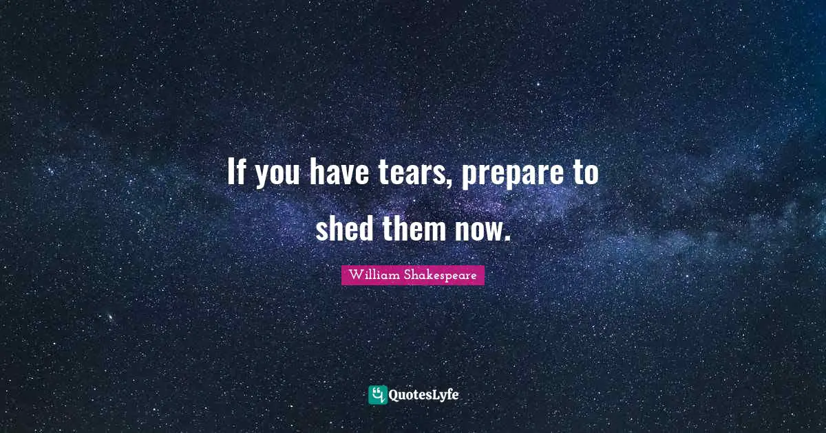 If you have tears, prepare to shed them now.