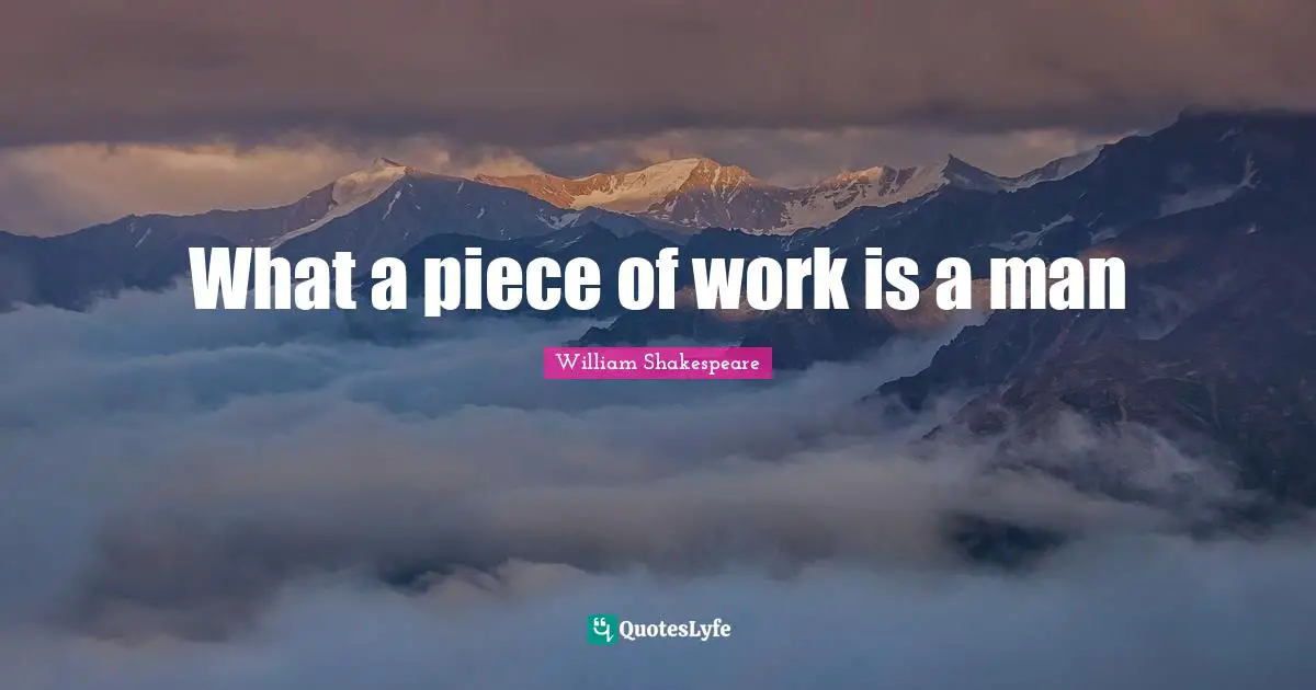 What a piece of work is a man