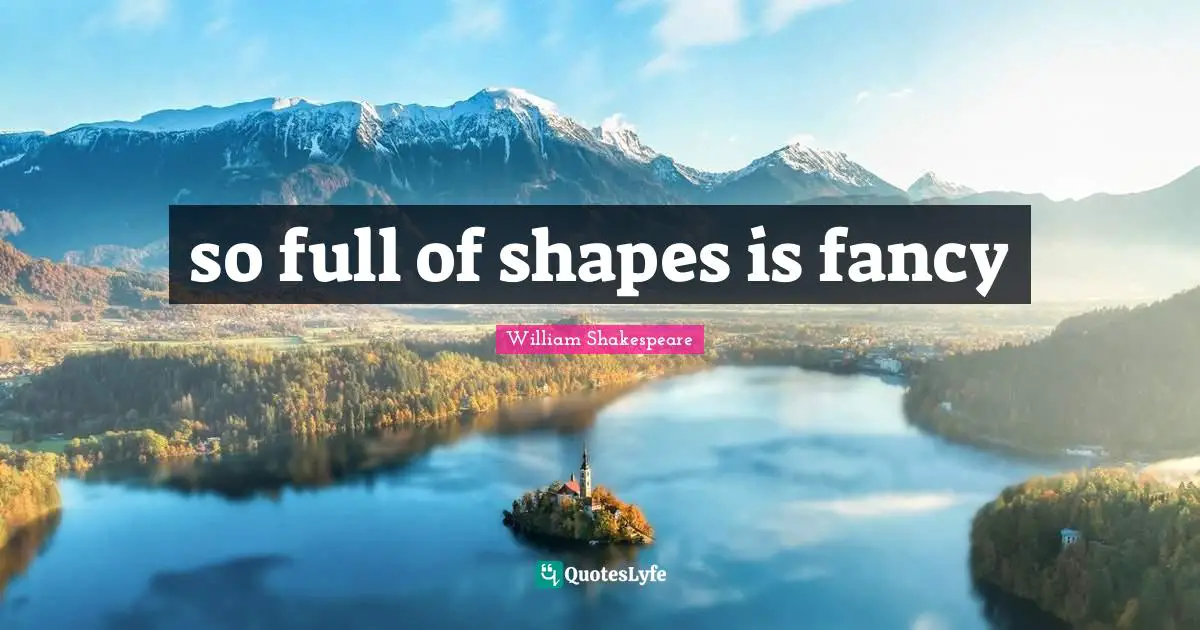so full of shapes is fancy