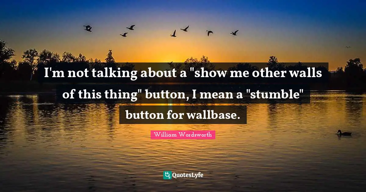 I'm not talking about a "show me other walls of this thing" button, I mean a "stumble" button for wallbase.