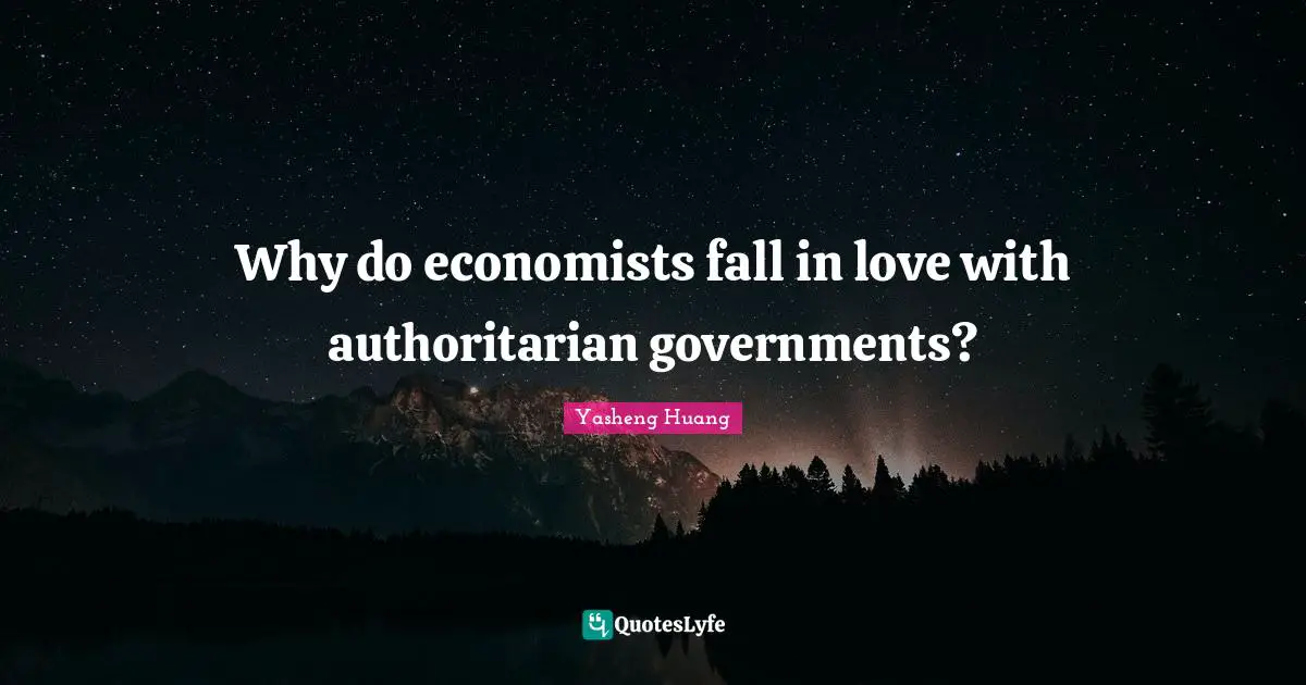 Why do economists fall in love with authoritarian governments?