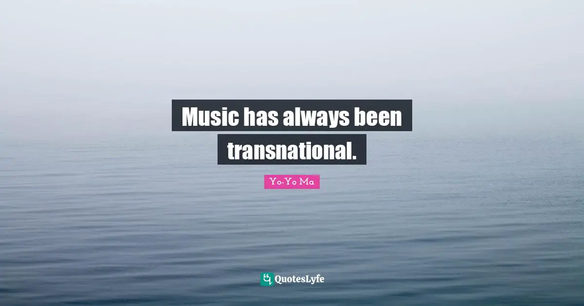 Music has always been transnational.