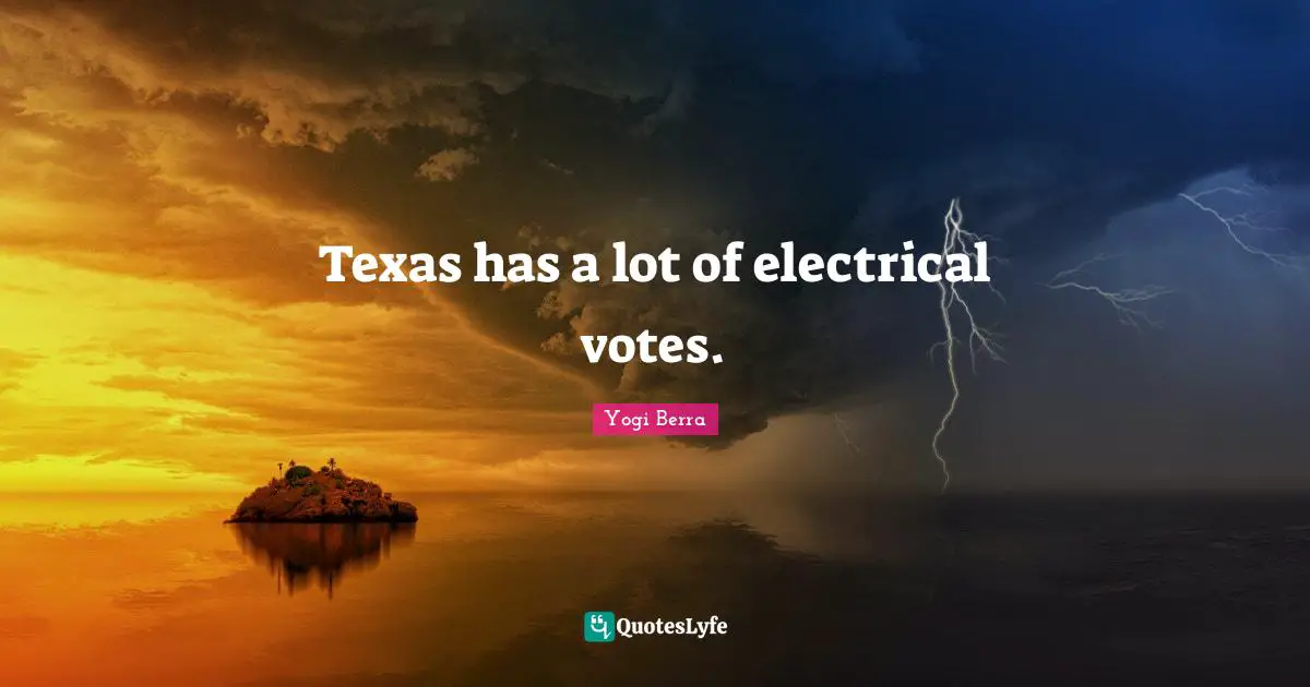 Texas has a lot of electrical votes.