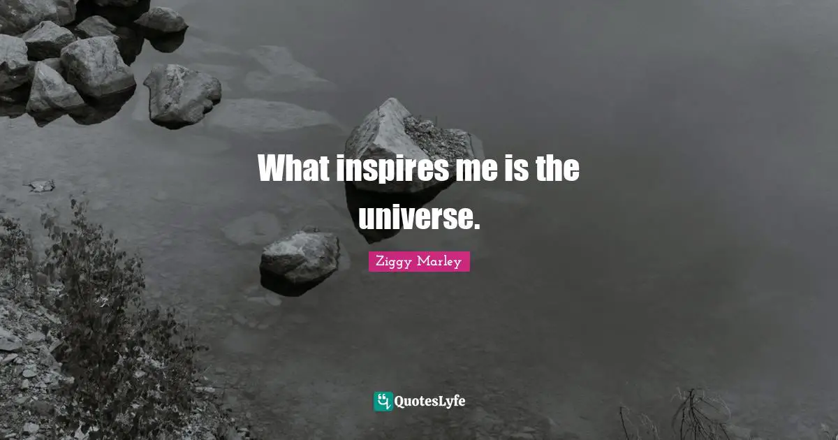 What inspires me is the universe.