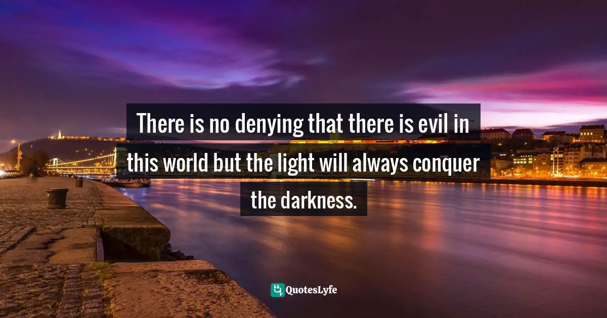 Idowu Koyenikan, Wealth For All: Living A Life Of Success At The Edge Of Your Ability Quotes: "There is no denying that there is evil in this world but the light will always conquer the darkness."