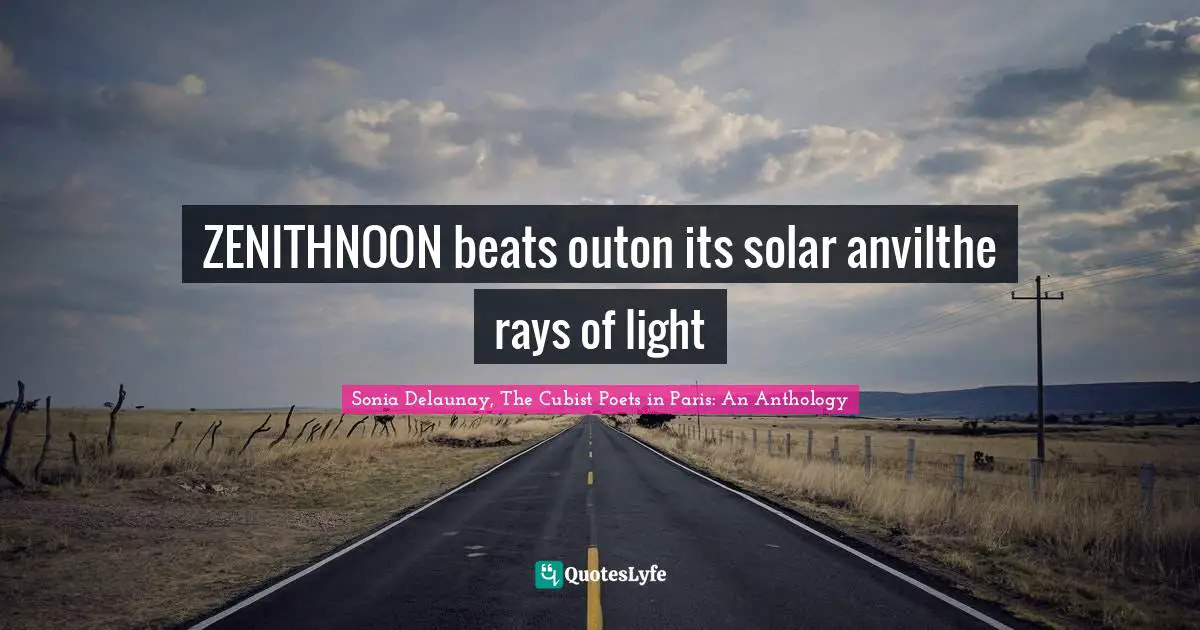 ZENITHNOON beats outon its solar anvilthe rays of light