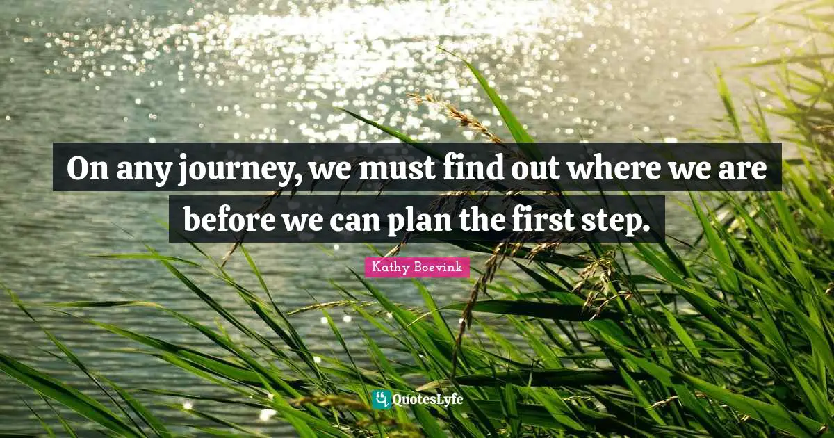 On any journey, we must find out where we are before we can plan the first step.