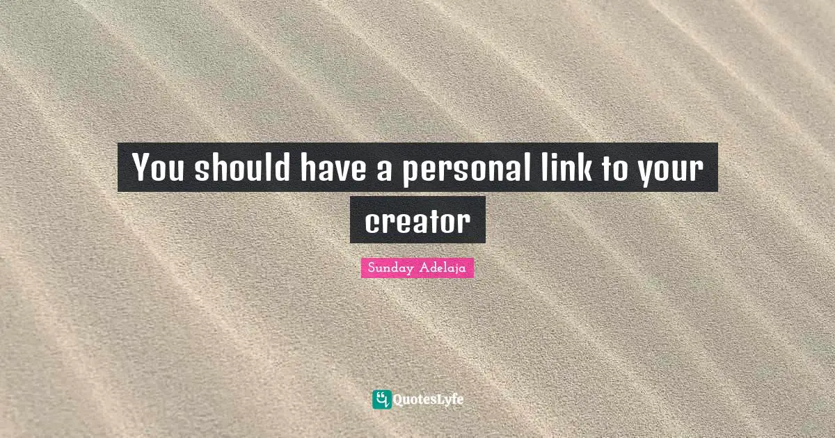 You should have a personal link to your creator