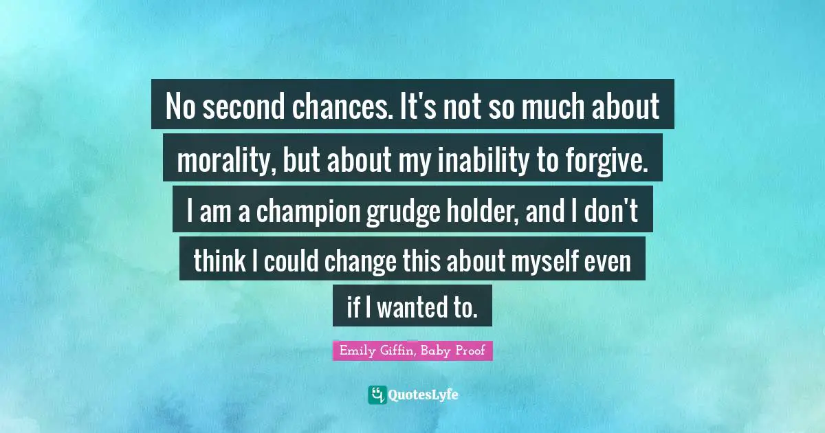 No second chances. It's not so much about morality, but about my inability to forgive. I am a champion grudge holder, and I don't think I could change this about myself even if I wanted to.