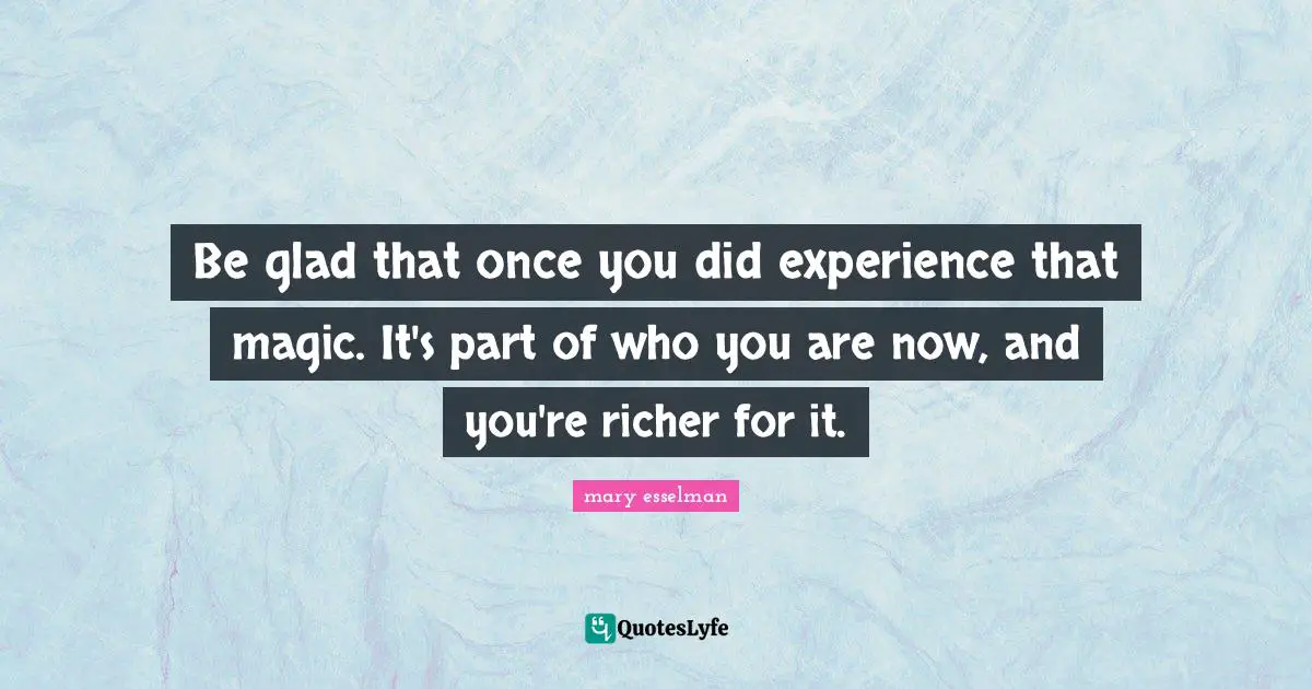 Be glad that once you did experience that magic. It's part of who you are now, and you're richer for it.