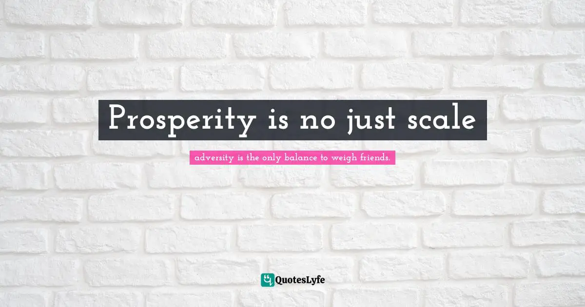 Prosperity is no just scale