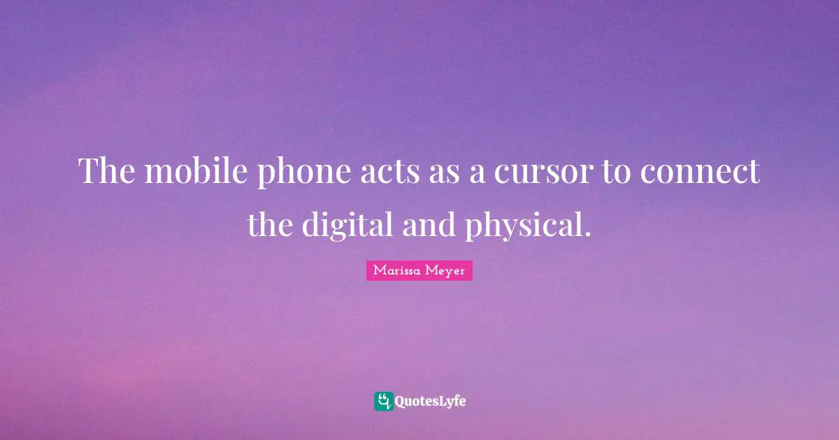 The mobile phone acts as a cursor to connect the digital and physical.