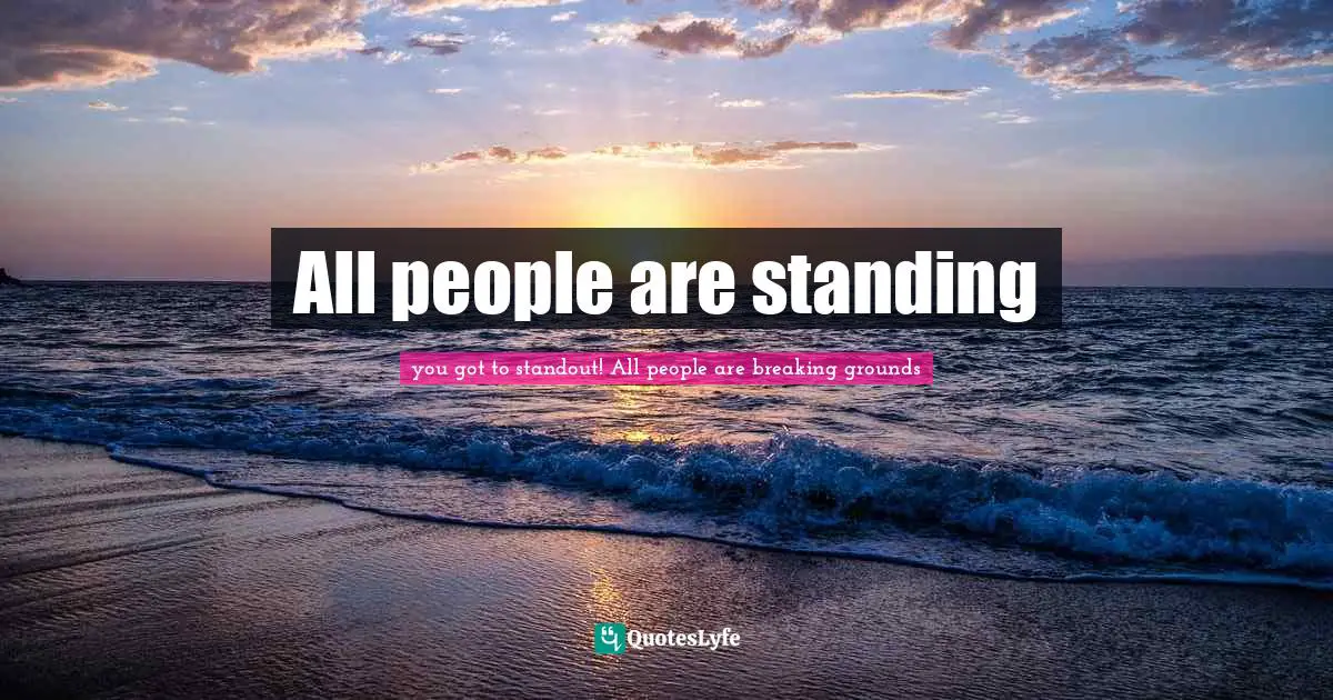All people are standing