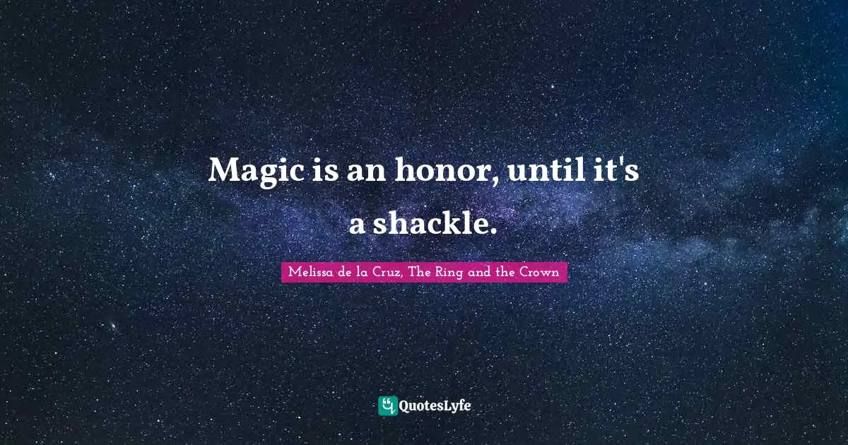 Magic is an honor, until it's a shackle.