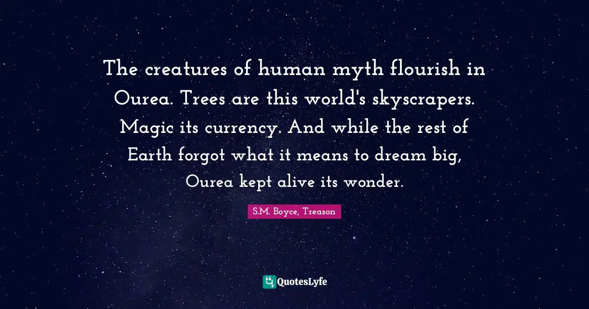 The creatures of human myth flourish in Ourea. Trees are this world's skyscrapers. Magic its currency. And while the rest of Earth forgot what it means to dream big, Ourea kept alive its wonder.