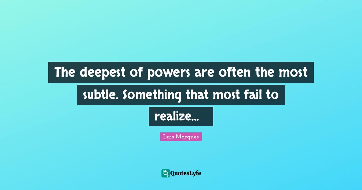 The deepest of powers are often the most subtle. Something that most fail to realize... ☥