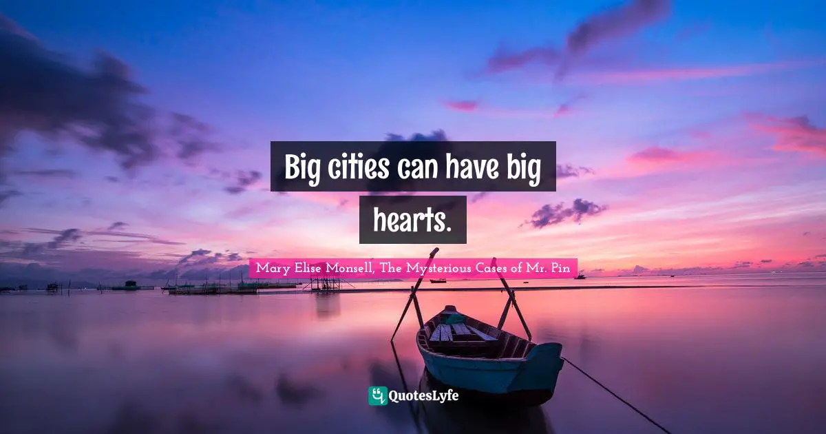 Big cities can have big hearts.