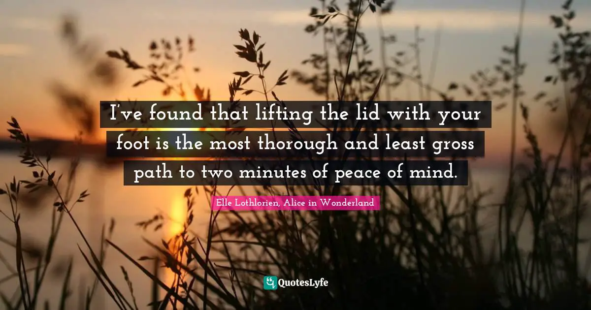 I’ve found that lifting the lid with your foot is the most thorough and least gross path to two minutes of peace of mind.