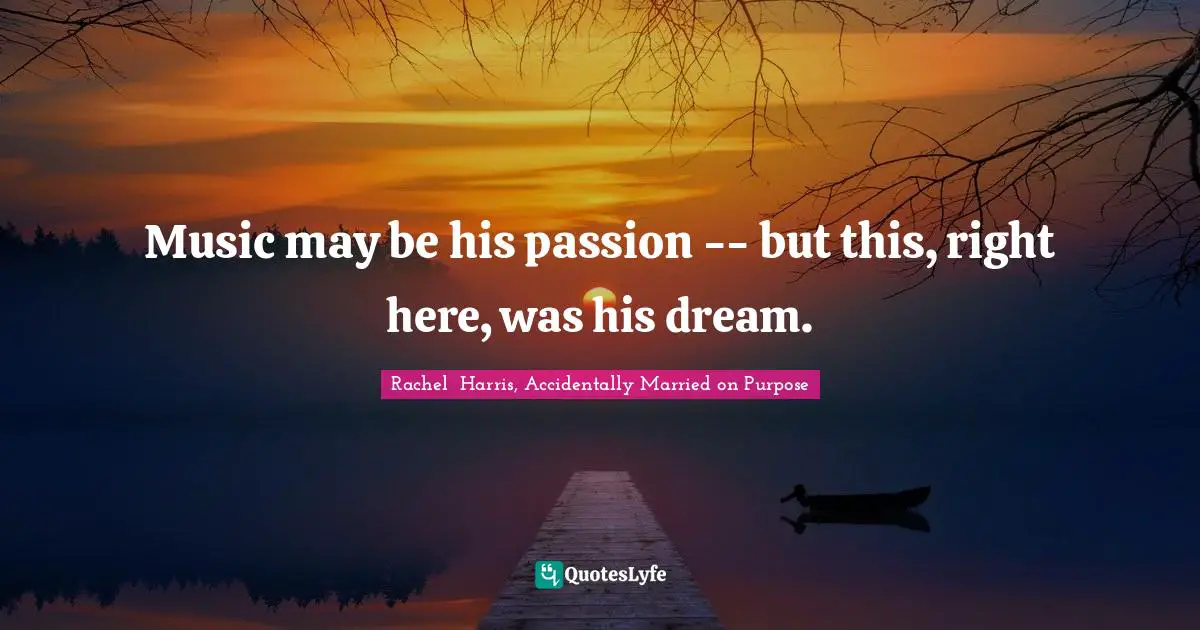 Music may be his passion -- but this, right here, was his dream.