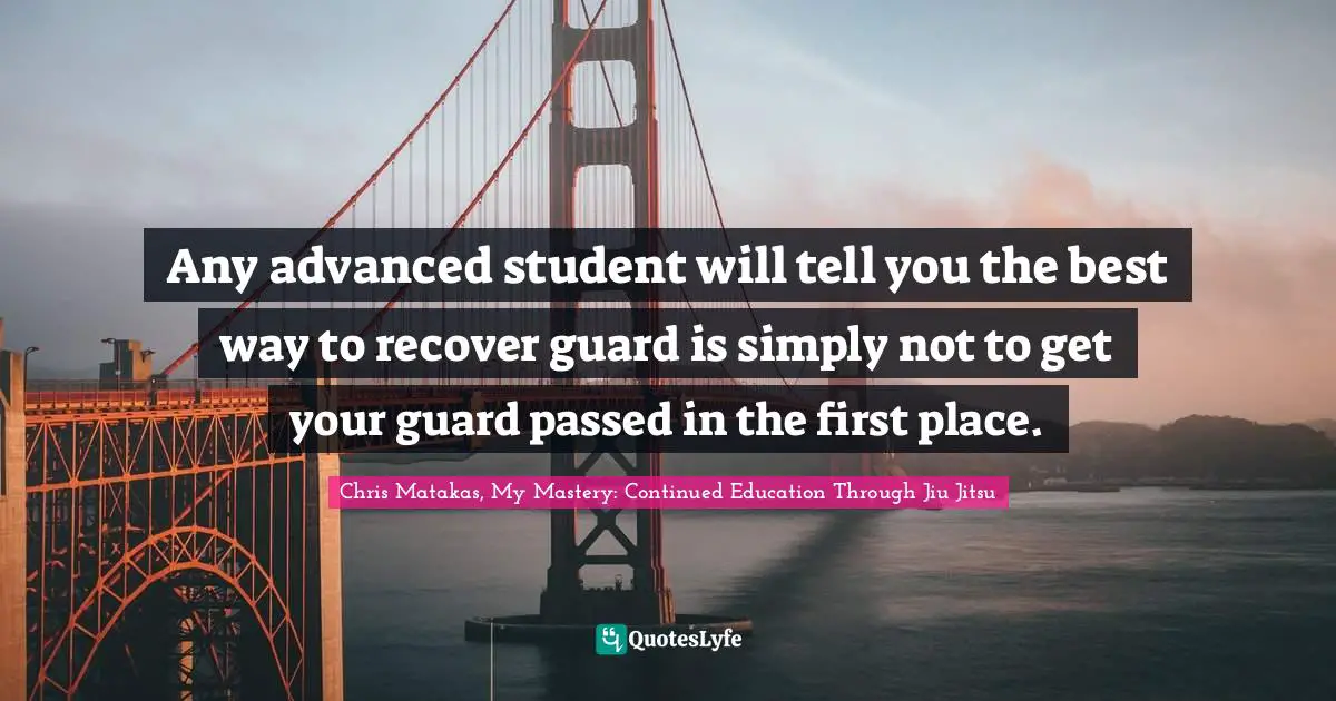 Any advanced student will tell you the best way to recover guard is simply not to get your guard passed in the first place.