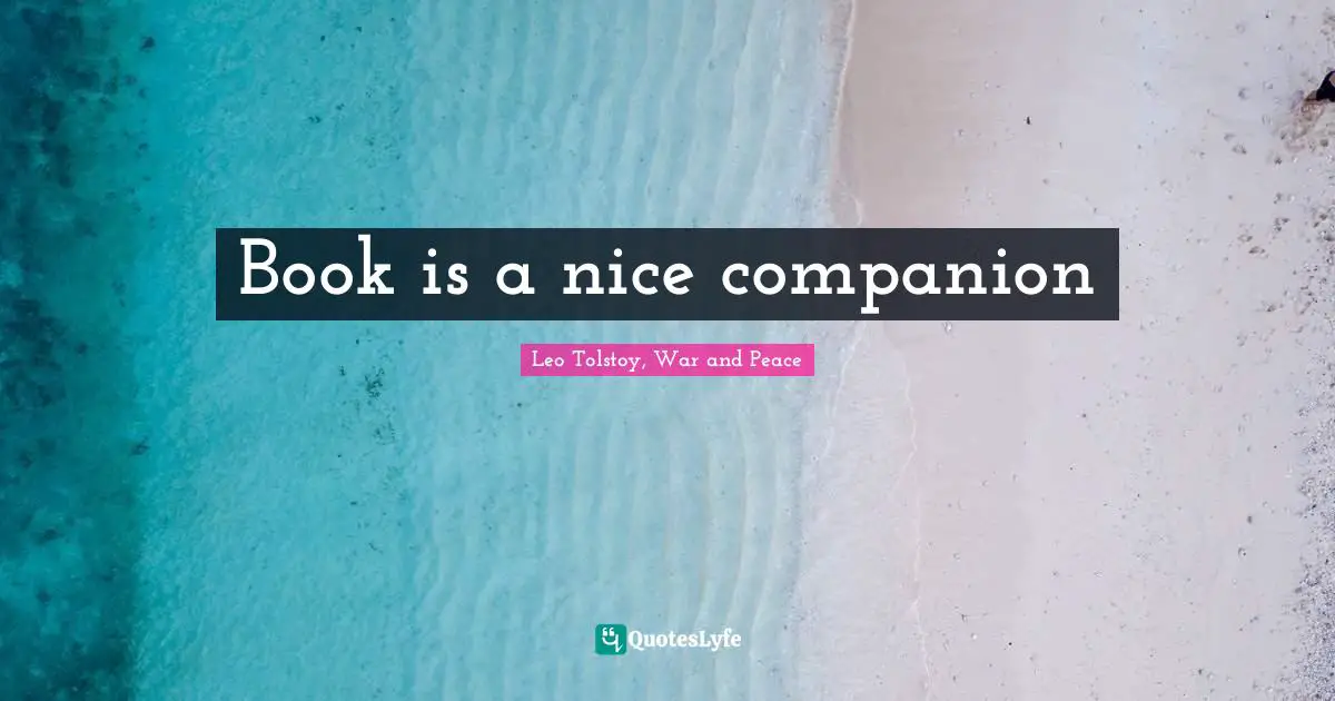 Book is a nice companion