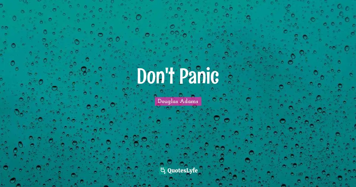 Don't Panic