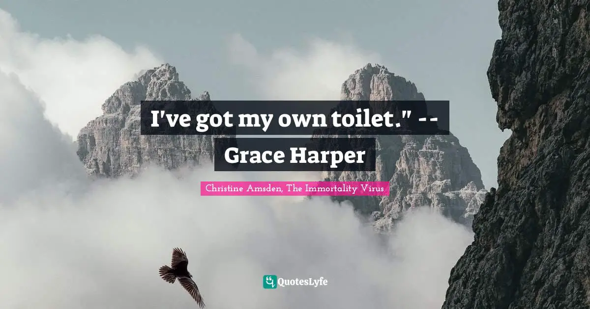 I've got my own toilet." -- Grace Harper