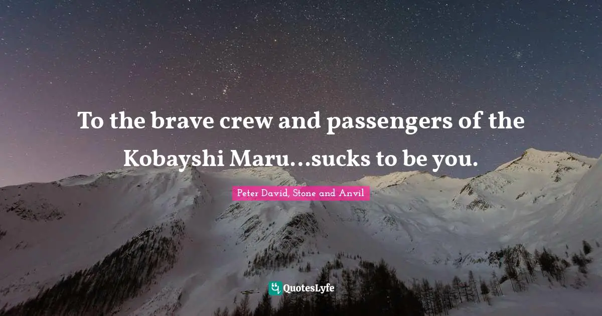 To the brave crew and passengers of the Kobayshi Maru…sucks to be you.