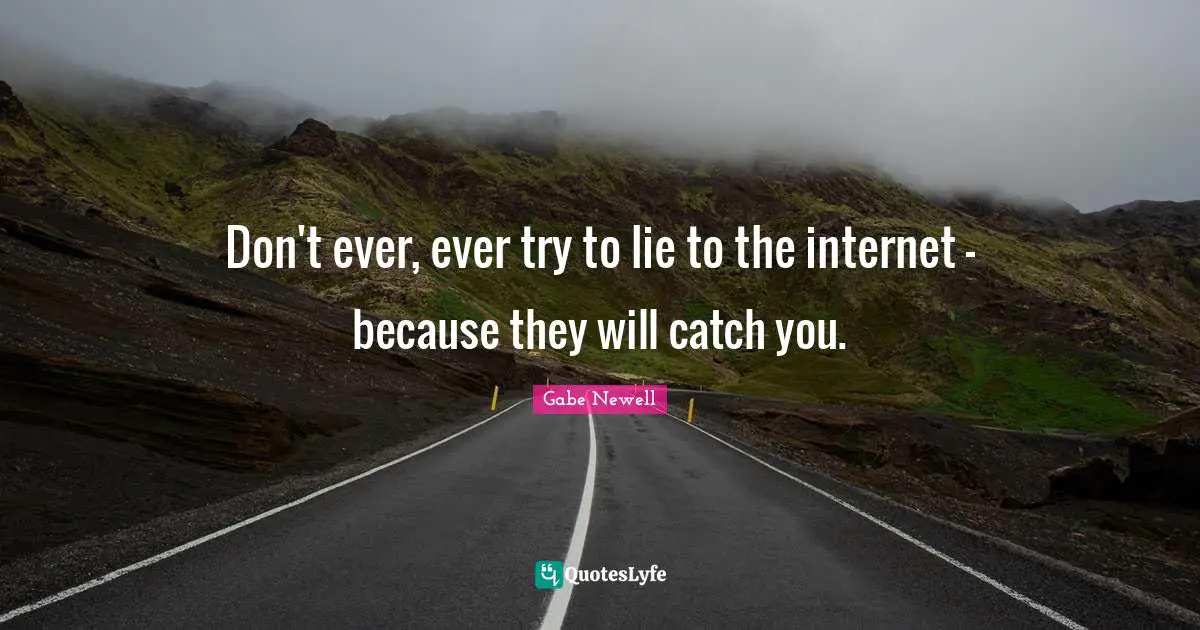 Don't ever, ever try to lie to the internet - because they will catch you.