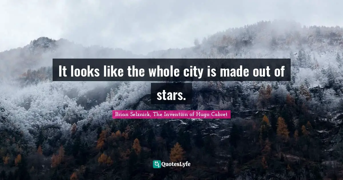 It looks like the whole city is made out of stars.