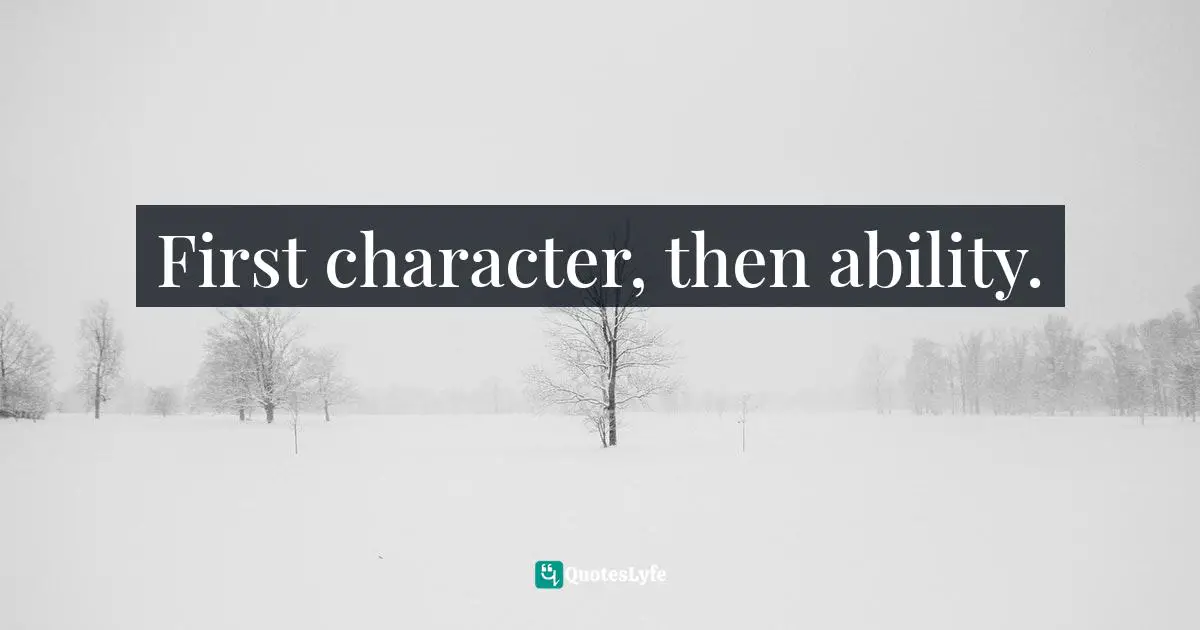 First character, then ability.