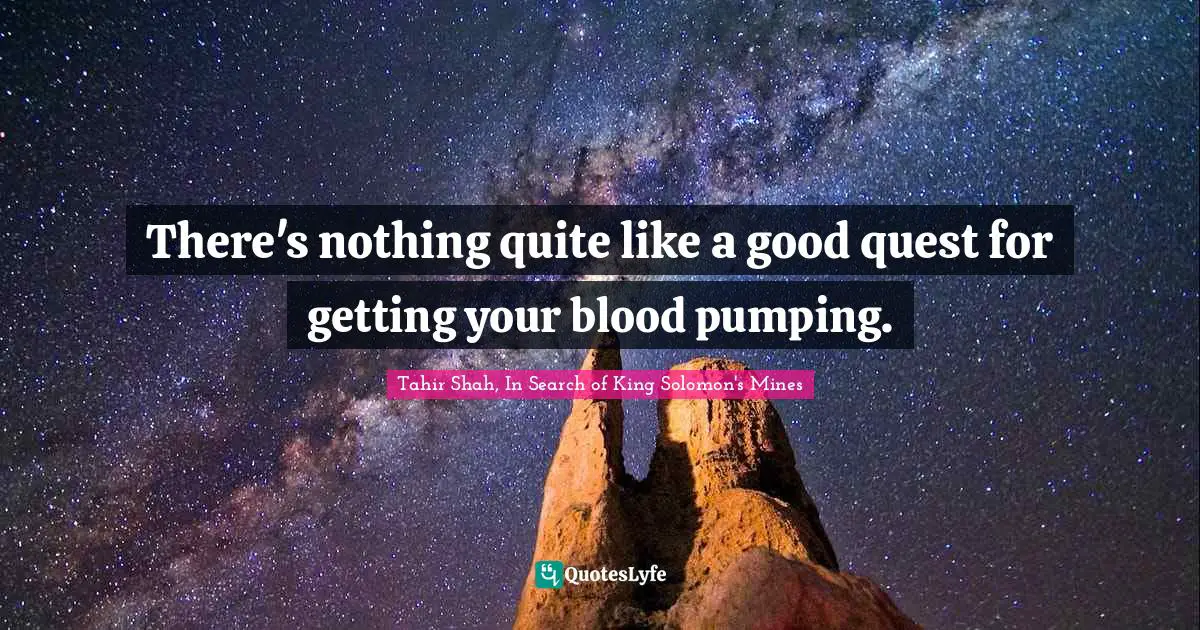 There's nothing quite like a good quest for getting your blood pumping.