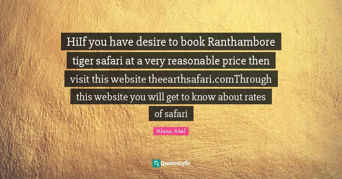 HiIf you have desire to book Ranthambore tiger safari at a very reasonable price then visit this website theearthsafari.comThrough this website you will get to know about rates of safari