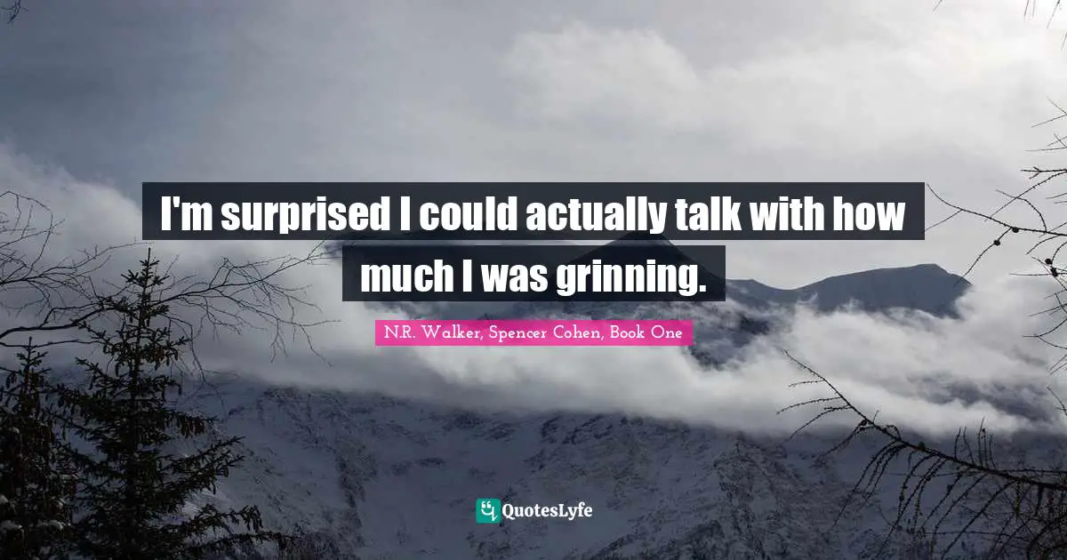 I'm surprised I could actually talk with how much I was grinning.