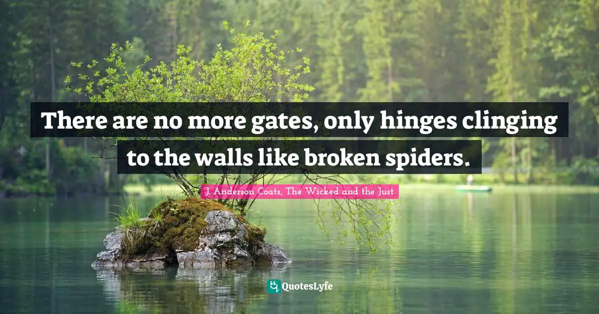 There are no more gates, only hinges clinging to the walls like broken spiders.
