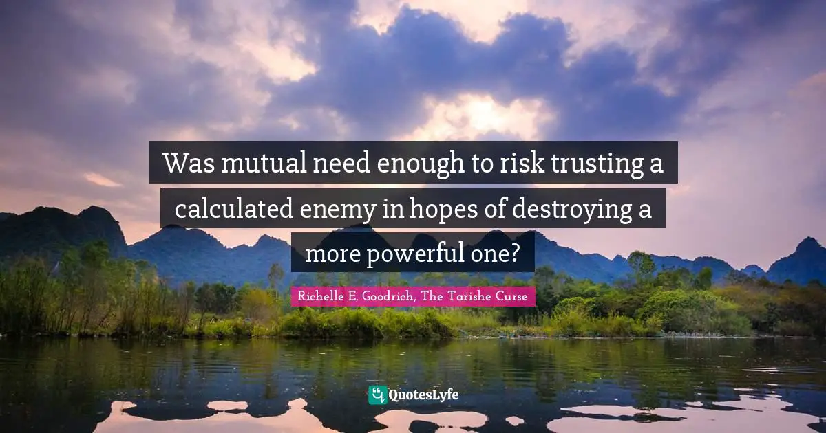 Was mutual need enough to risk trusting a calculated enemy in hopes of destroying a more powerful one?