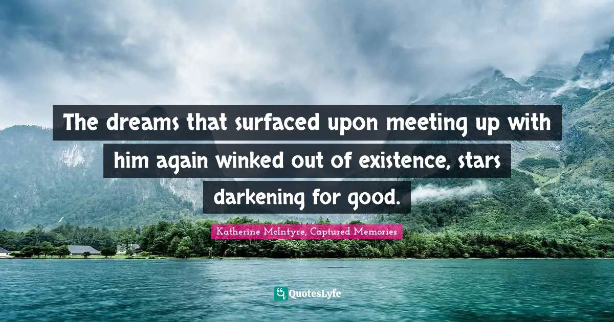 The dreams that surfaced upon meeting up with him again winked out of existence, stars darkening for good.