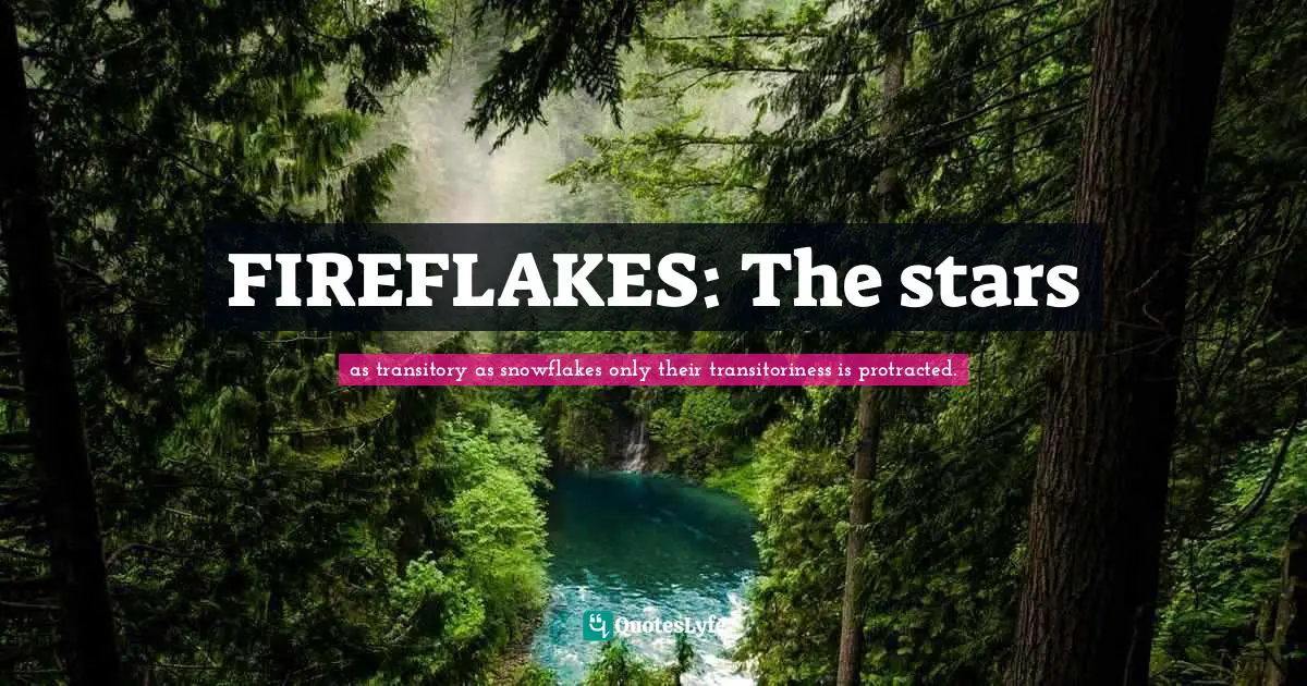 FIREFLAKES: The stars